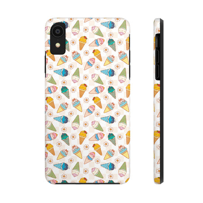 Princess Themed Colorful Ice Cream Tough Phone Cases - Fun, Giftable, Summer Vibe, Durable Protection for Your Device, Perfect for Food Lovers, Bright