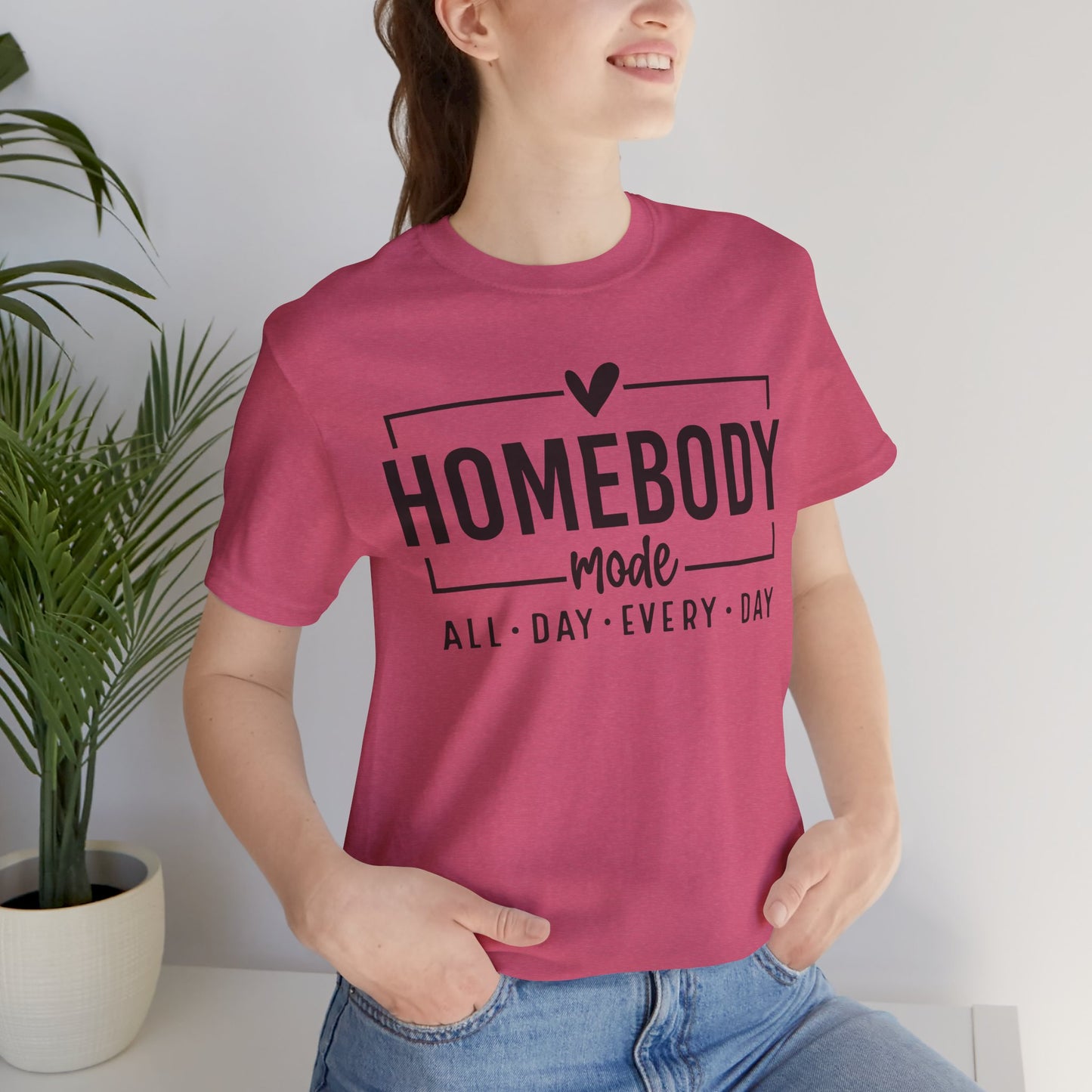 Homebody Mode Unisex Jersey Tee - Perfect for Cozy Days