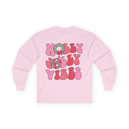 Holly Jolly Vibes Long Sleeve Tee