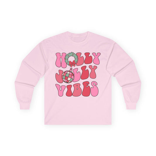 Holly Jolly Vibes Long Sleeve Tee