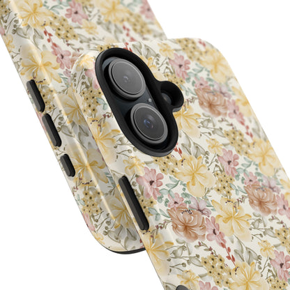 Floral Tough Phone Cases - Durable Protection, Stylish Accessories for Garden Lovers, Nature Enthusiasts, Birthdays, Holidays