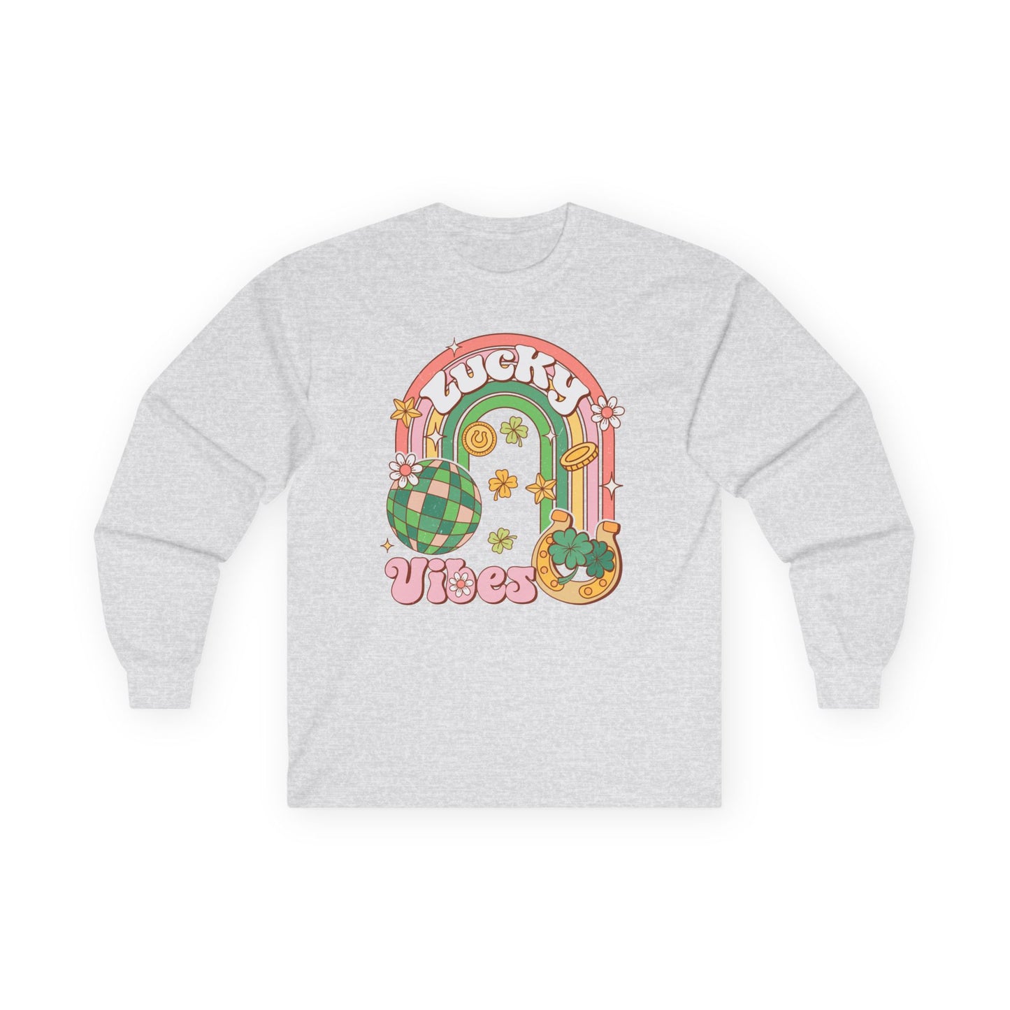 Long Sleeve Tee - Lucky Vibes St Patty's Day