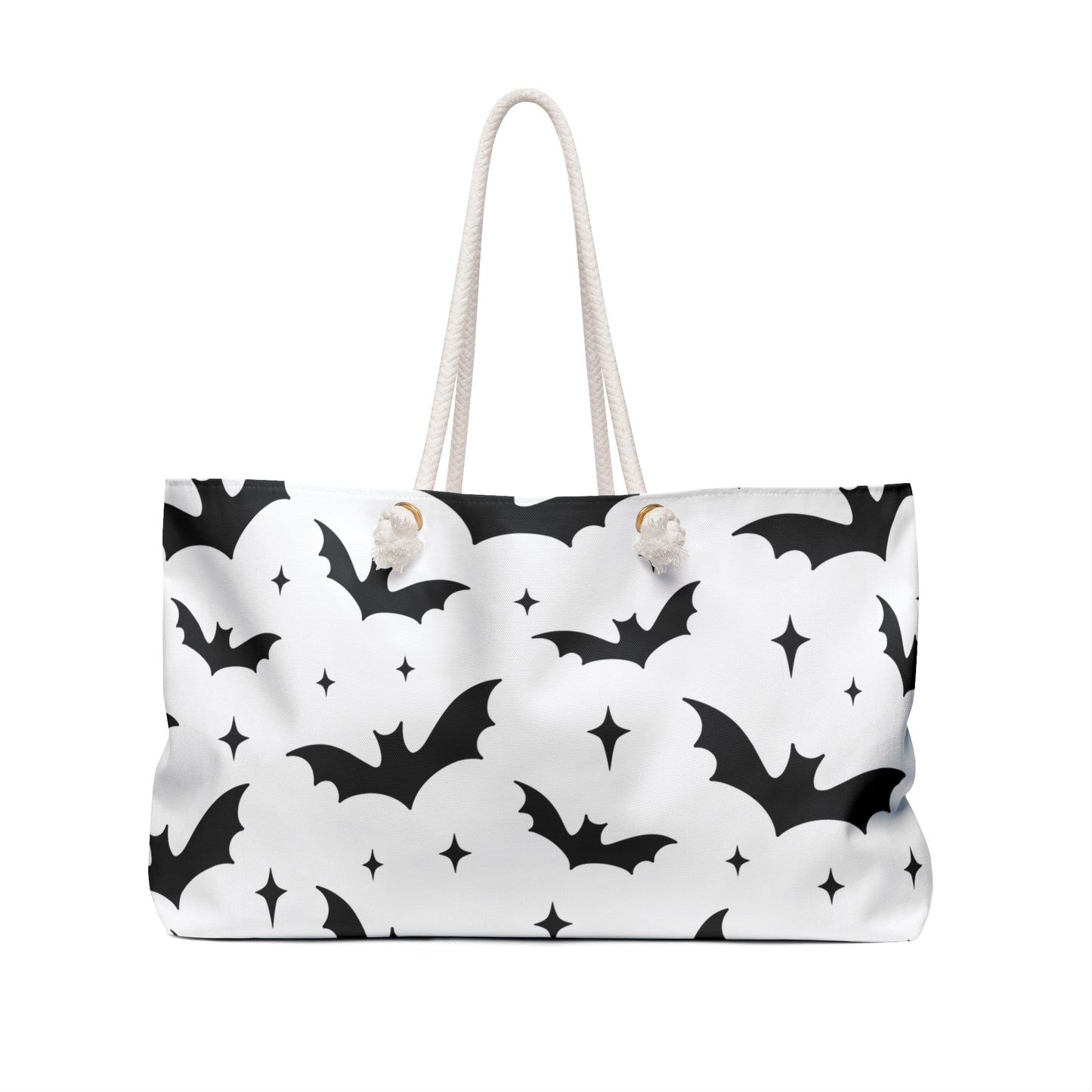 Spooky Floral Weekender Bag, Perfect for Travel, Ghost Lovers, Halloween Party, Urban Getaway, Stylish Tote