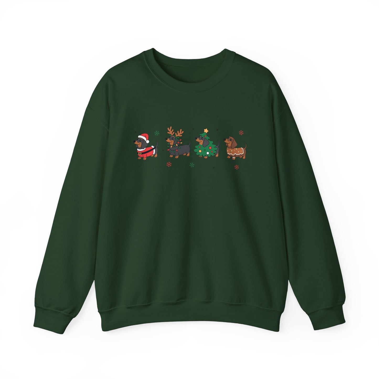Festive Dog Christmas Crewneck Sweatshirt