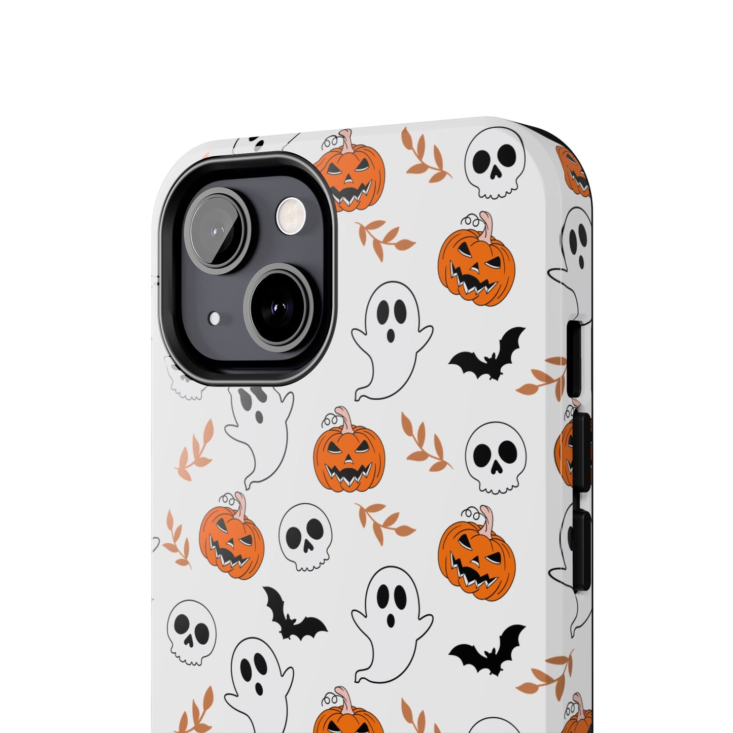 Halloween Themed Tough Phone Cases, Spooky Ghosts & Skulls, Perfect for Fall Decor, Unique Gift for Halloween Lovers, Fun Pumpkin Design