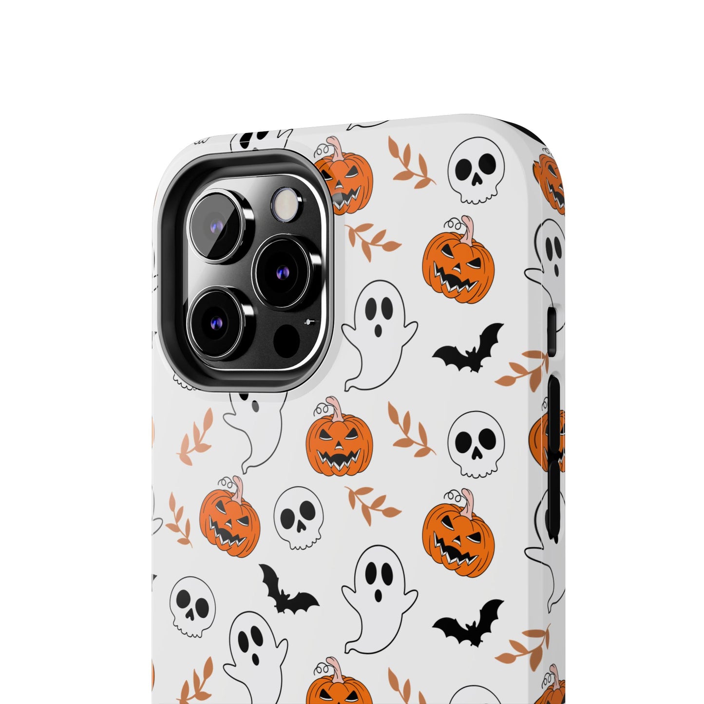 Halloween Themed Tough Phone Cases, Spooky Ghosts & Skulls, Perfect for Fall Decor, Unique Gift for Halloween Lovers, Fun Pumpkin Design