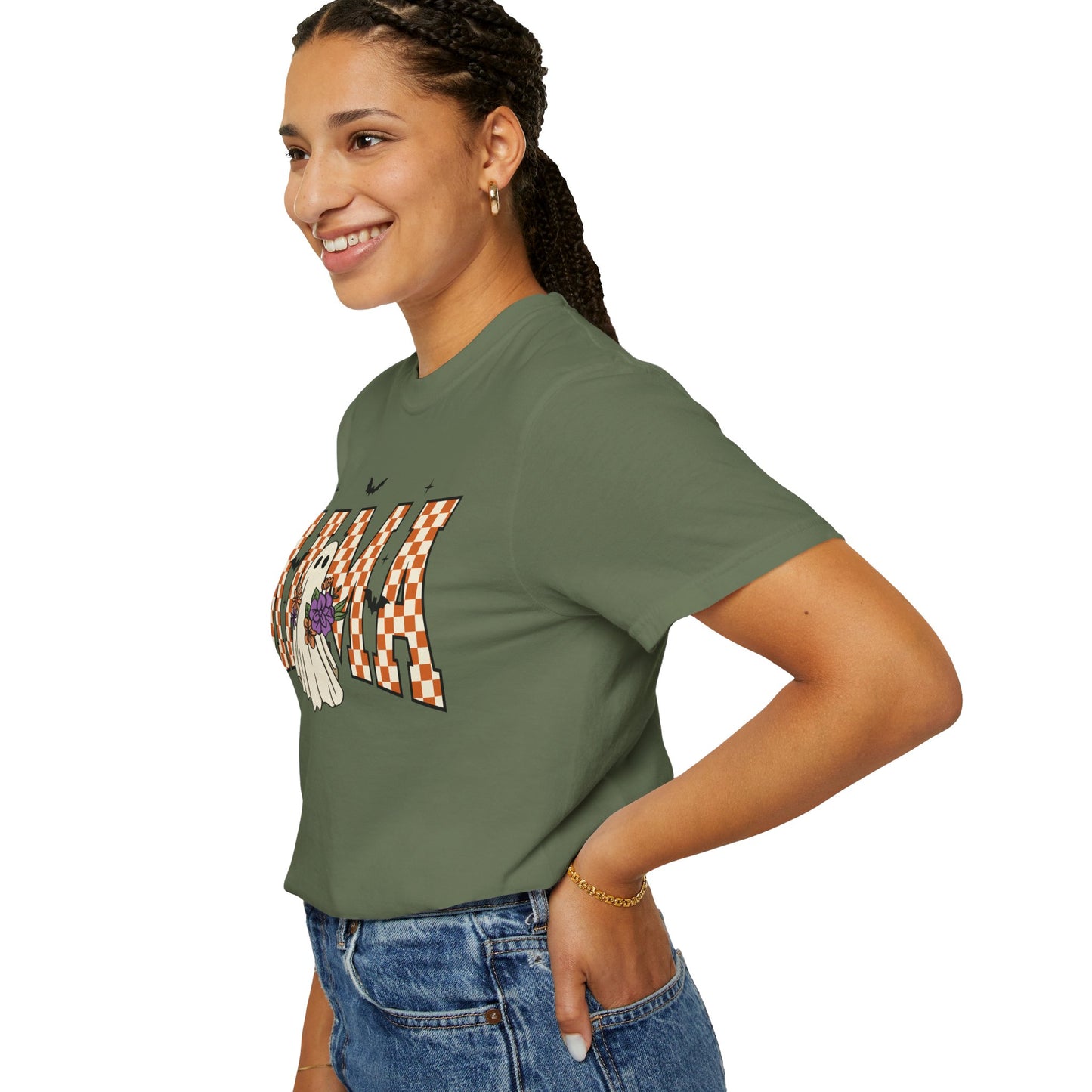 Ghostly Mama T-shirt, Spooky Mama Shirt, Halloween Tee, Gift for Mom, Fall Fashion, Unisex Graphic Tee