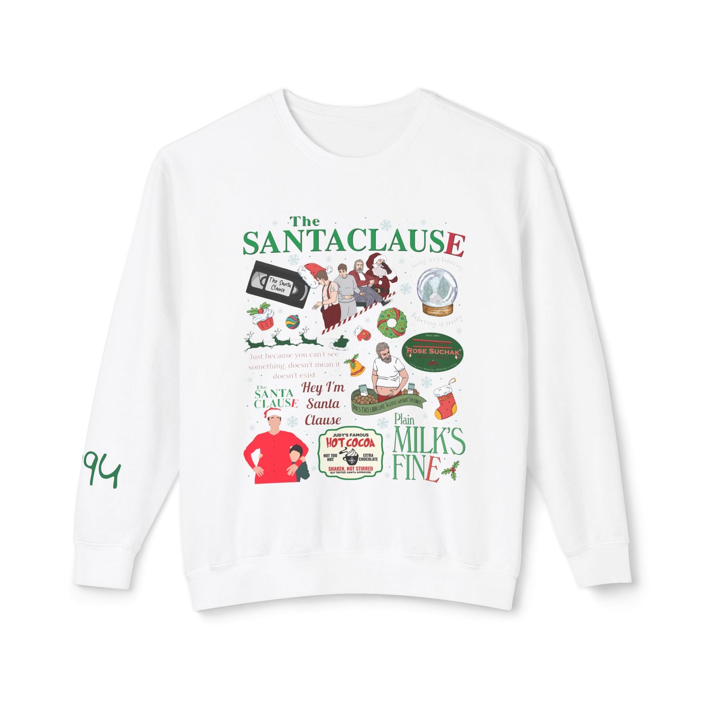 The Santa Clause Unisex Sweatshirt, Christmas Crewneck Jumper, Holiday Pullover, Festive Xmas Top, Winter Apparel