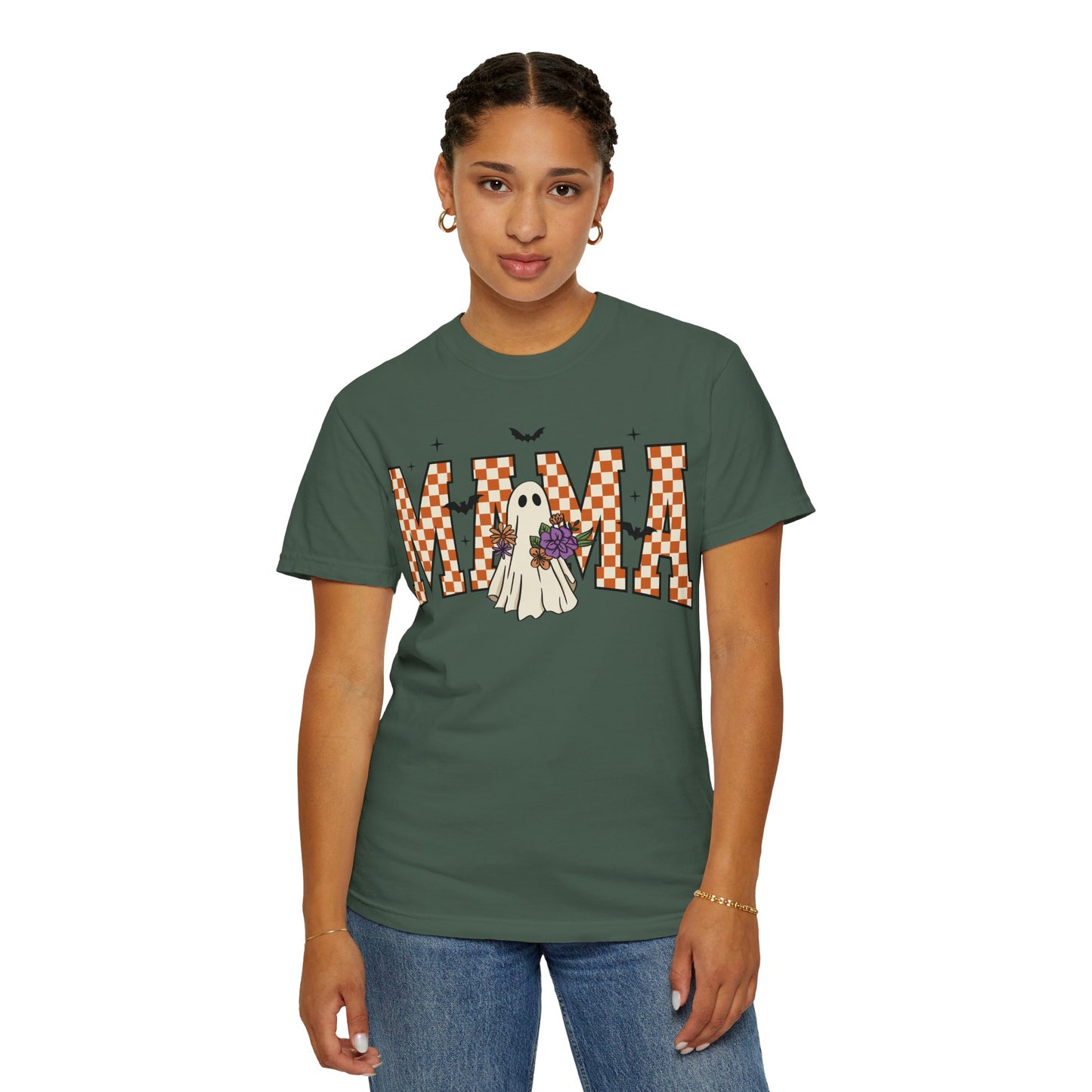 Ghostly Mama T-shirt, Spooky Mama Shirt, Halloween Tee, Gift for Mom, Fall Fashion, Unisex Graphic Tee
