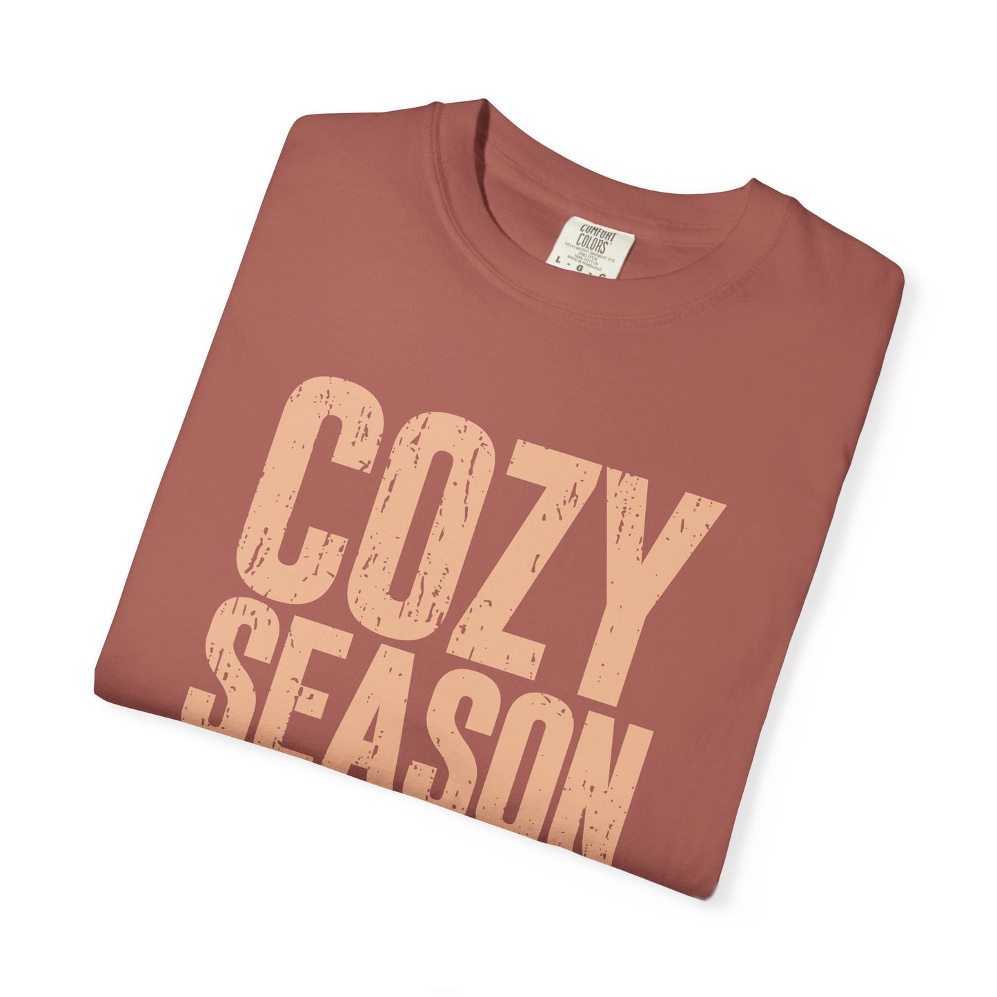 Cozy Season T-shirt for Autumn Vibes | Unisex Garment-Dyed Tee, Fall Apparel, Seasonal Fashion, Casual Wear, Gift Idea