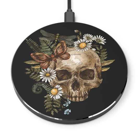 Floral Skull Wireless Charger