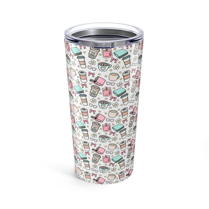 Cute Coffee Tumbler, Travel Mug for Hot Drinks, Fun Gift for Coffee Lovers, Stylish Insulated Cup, Drinkware for Home & Office