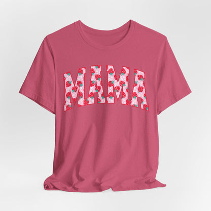 Mama Floral Print Unisex Jersey Tee - Perfect Gift for Moms
