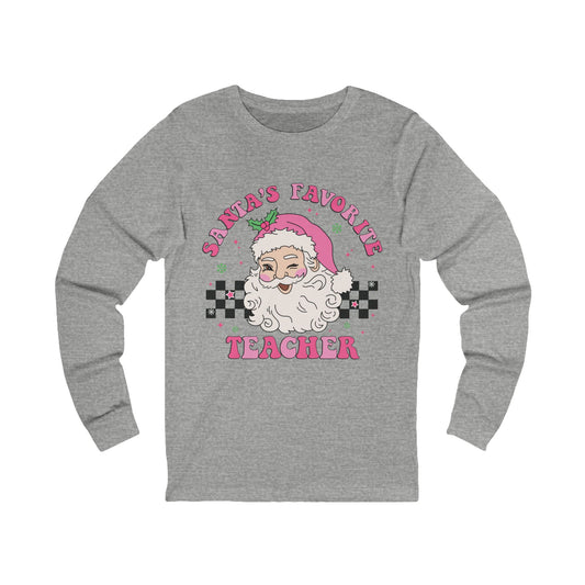 Christmas Teacher Long Sleeve Tee, Teacher Christmas