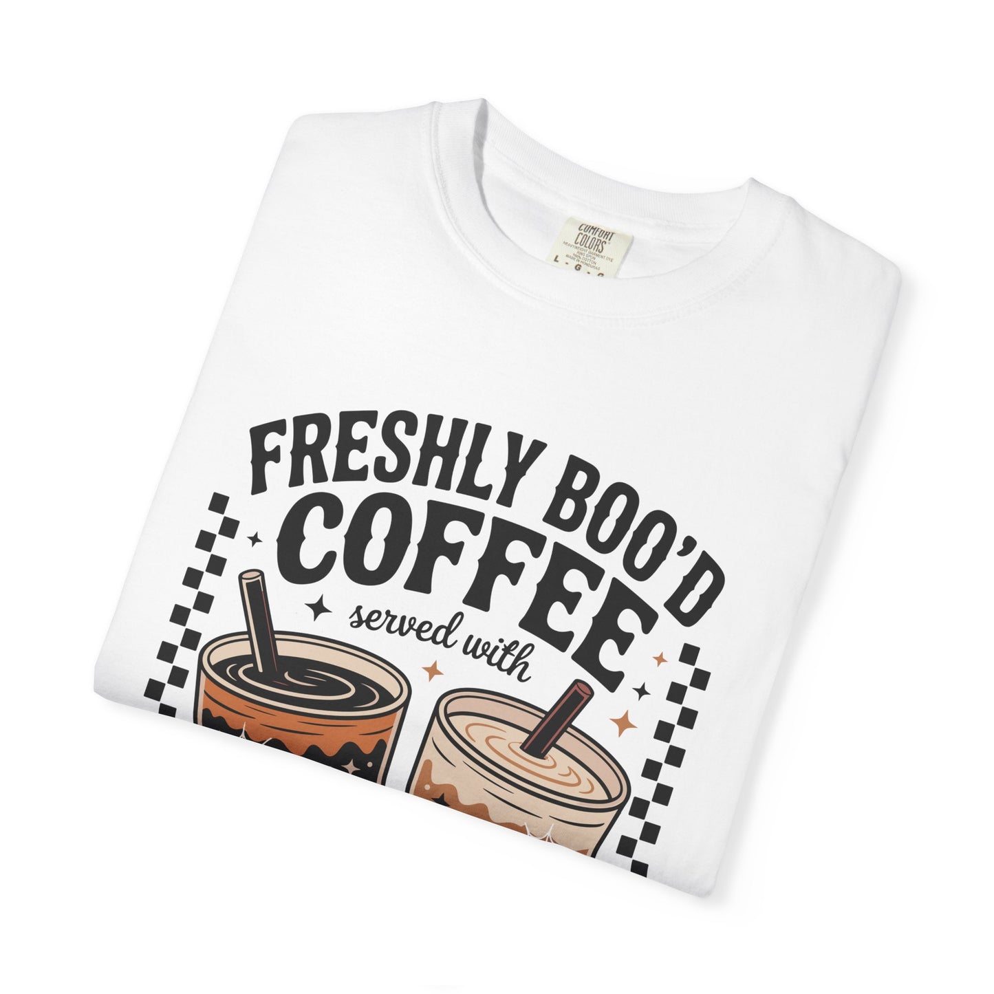 Coffee Themed Unisex T-Shirt - Freshly Boo'd Design for Halloween, Great for Fall, Gift for Coffee Lovers, Perfect for Casual Wear, [...]