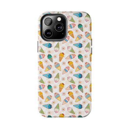 Princess Themed Colorful Ice Cream Tough Phone Cases - Fun, Giftable, Summer Vibe, Durable Protection for Your Device, Perfect for Food Lovers, Bright