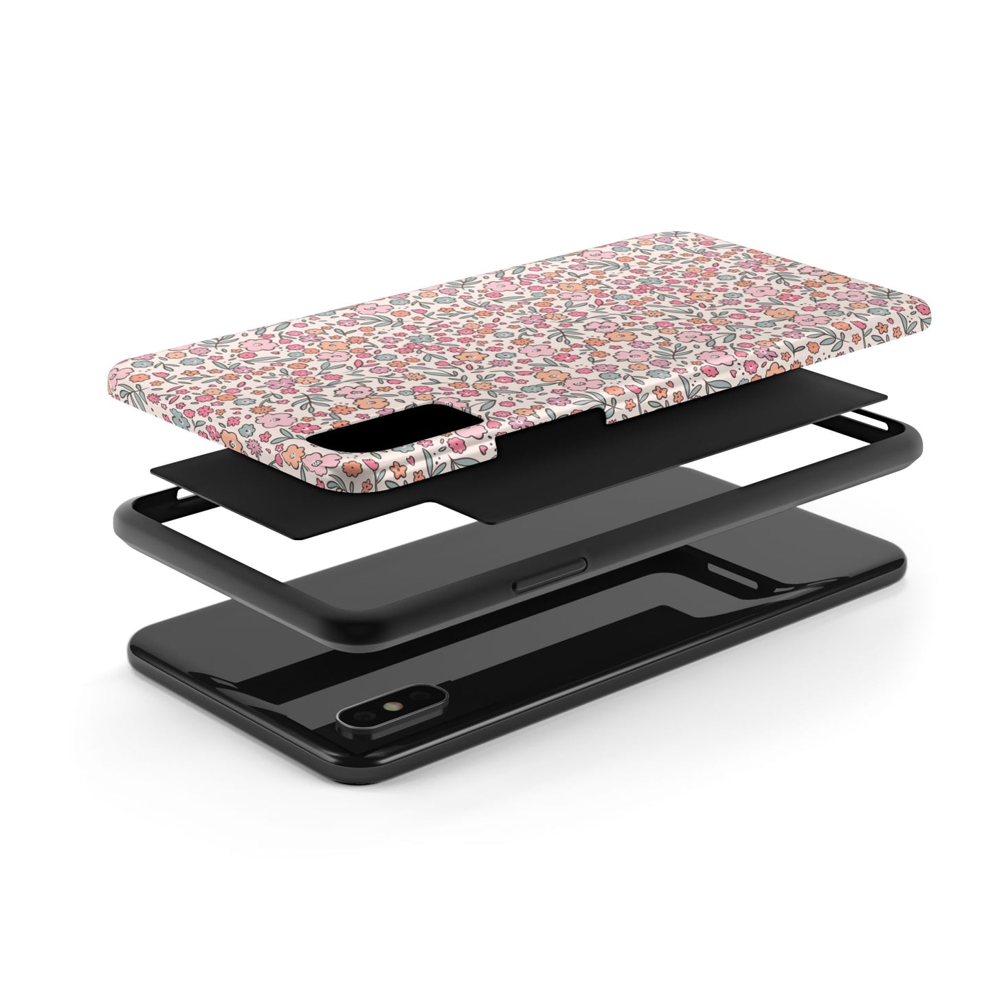 Floral Tough Phone Cases - Stylish Protection, Unique Gifts, Spring Decor, Flower Pattern, Durable Accessory