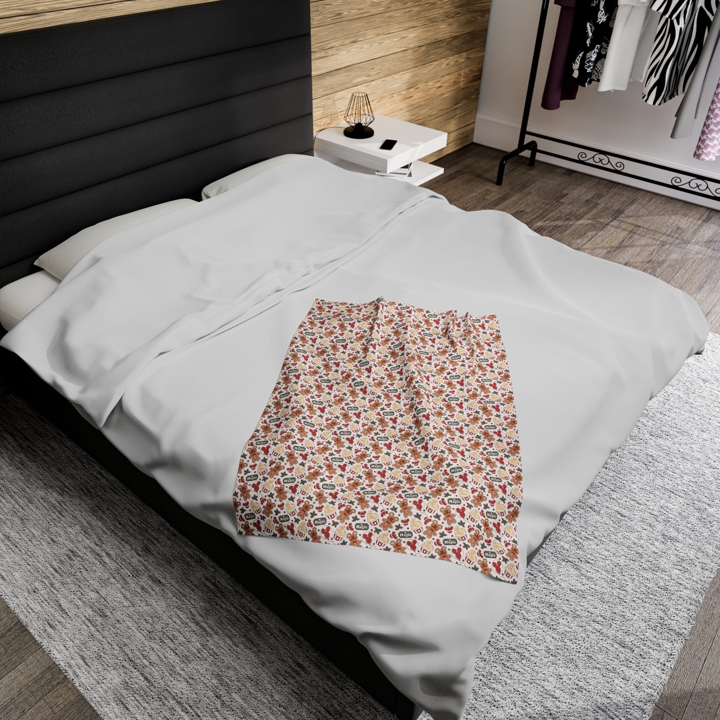Plush Blanket - Gingerbread Christmas