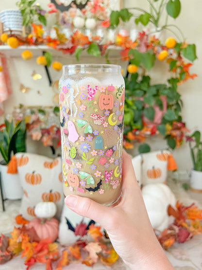 FLASH SALE  20oz Colorful Halloween Glass