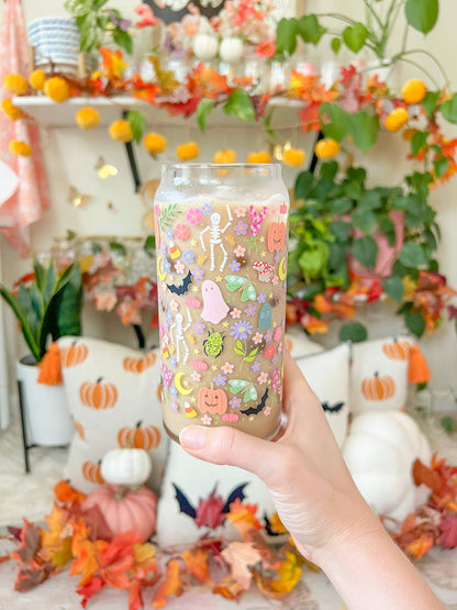 FLASH SALE  20oz Colorful Halloween Glass