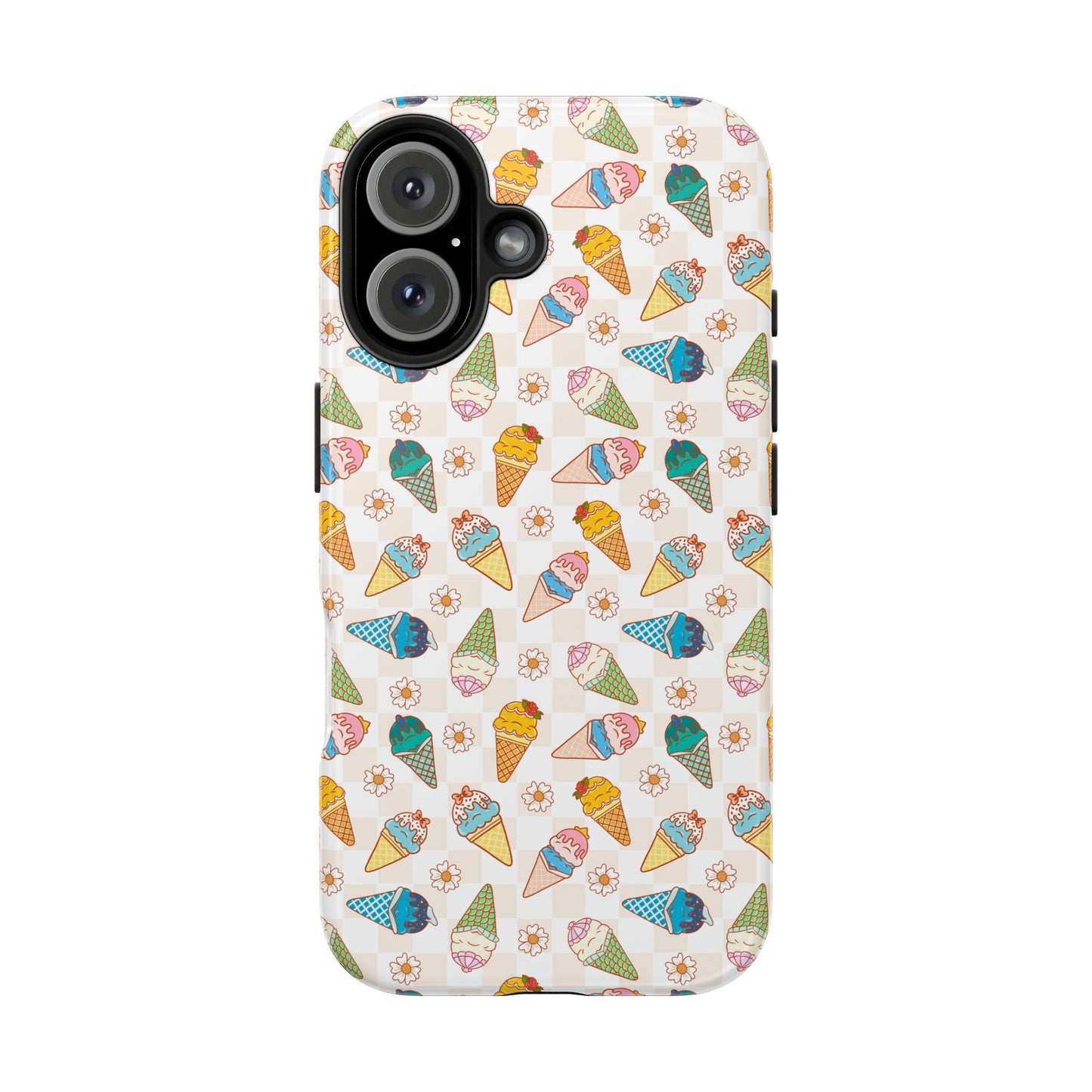 Princess Themed Colorful Ice Cream Tough Phone Cases - Fun, Giftable, Summer Vibe, Durable Protection for Your Device, Perfect for Food Lovers, Bright