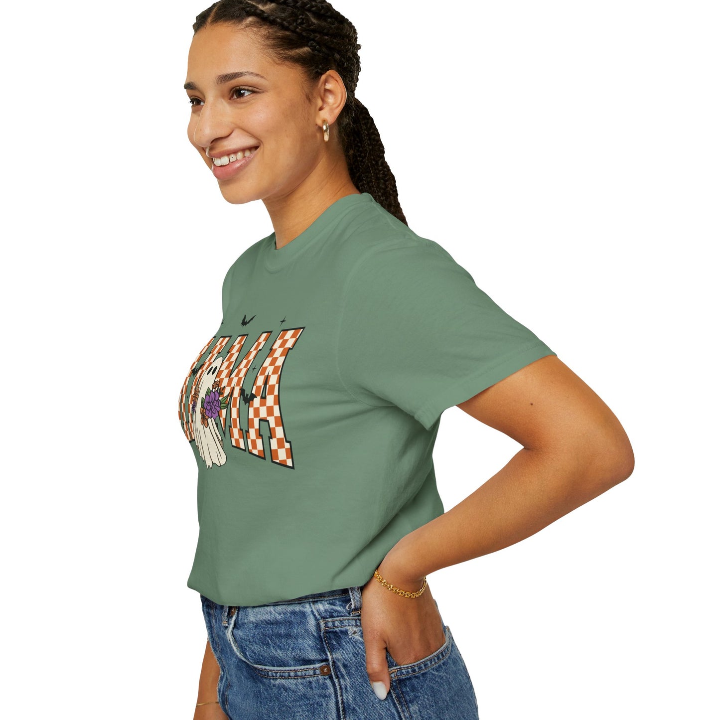Ghostly Mama T-shirt, Spooky Mama Shirt, Halloween Tee, Gift for Mom, Fall Fashion, Unisex Graphic Tee
