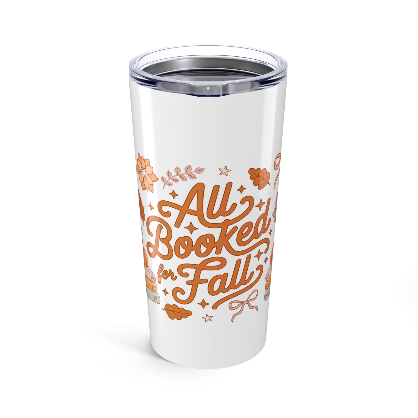 Fall-themed Tumbler, All Booked Up