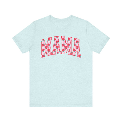 Mama Floral Print Unisex Jersey Tee - Perfect Gift for Moms