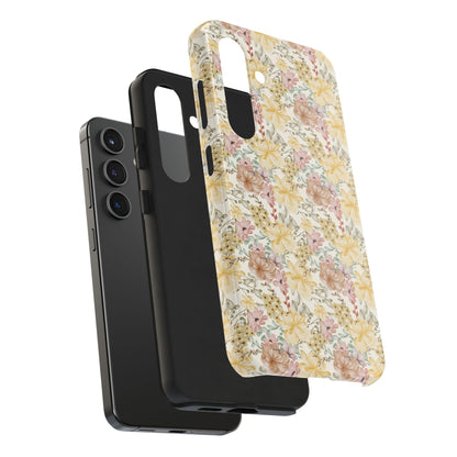 Floral Tough Phone Cases - Durable Protection, Stylish Accessories for Garden Lovers, Nature Enthusiasts, Birthdays, Holidays