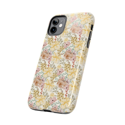 Floral Tough Phone Cases - Durable Protection, Stylish Accessories for Garden Lovers, Nature Enthusiasts, Birthdays, Holidays