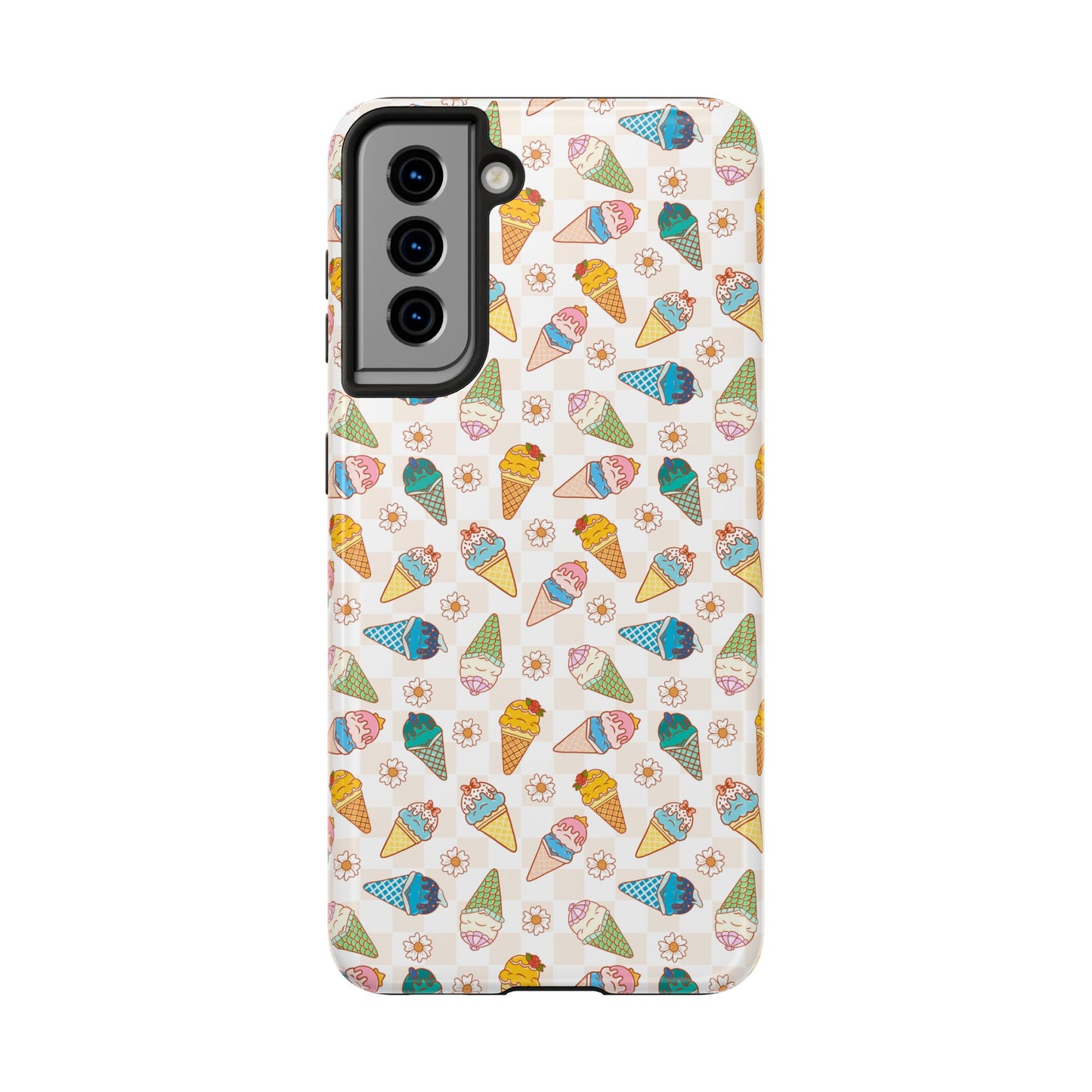 Princess Themed Colorful Ice Cream Tough Phone Cases - Fun, Giftable, Summer Vibe, Durable Protection for Your Device, Perfect for Food Lovers, Bright