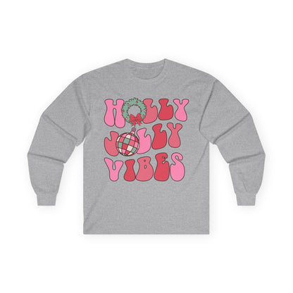 Holly Jolly Vibes Long Sleeve Tee