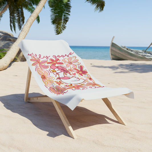 Whimsical Goose Beach Towel - Perfect for Summer Fun and Relaxation