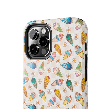 Princess Themed Colorful Ice Cream Tough Phone Cases - Fun, Giftable, Summer Vibe, Durable Protection for Your Device, Perfect for Food Lovers, Bright