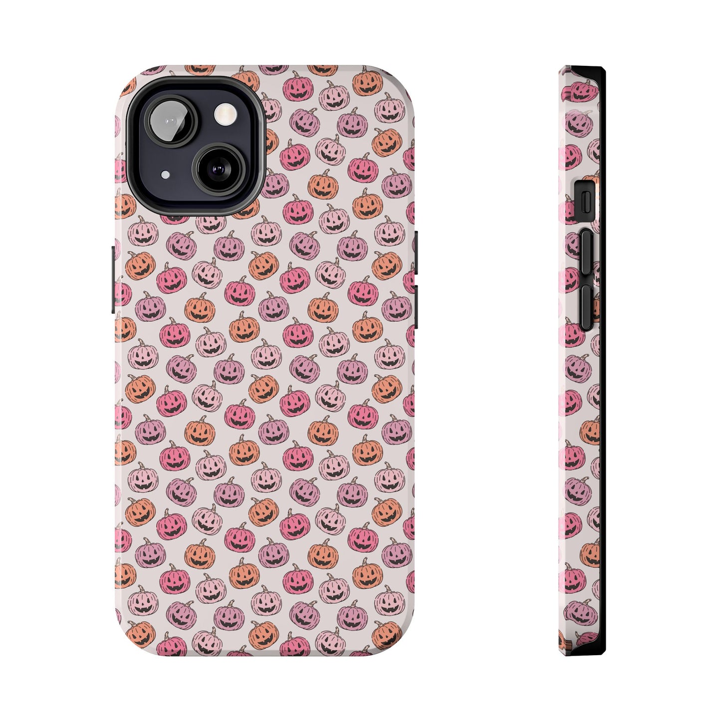 Cute Pumpkin Pattern Tough Phone Cases | Fall Decor, Halloween Accessories, Gifts for Her, Trendy Phone Protection