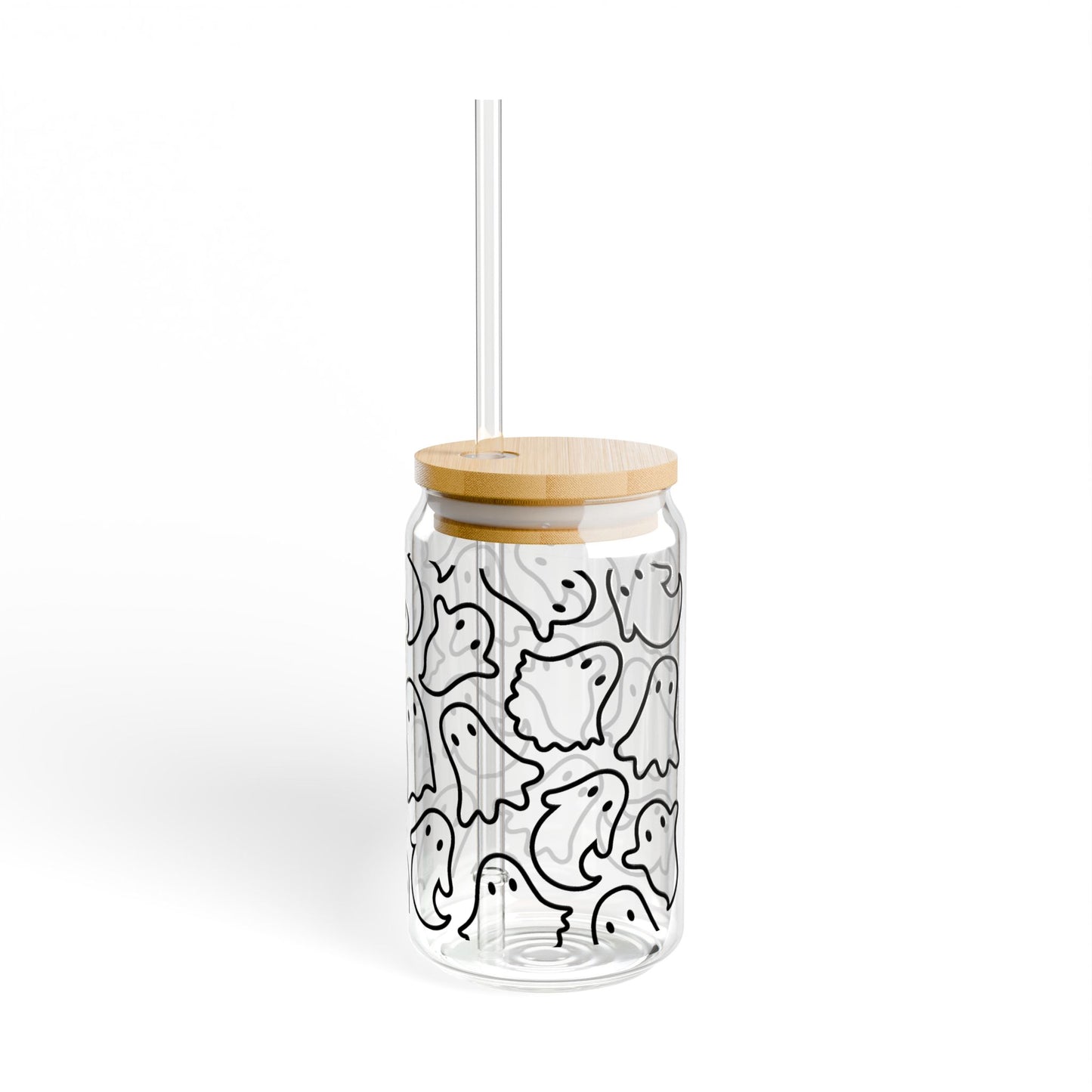 Ghost-Themed Sipper Glass, 16oz – Perfect for Halloween, Spirit Enthusiasts, or Everyday Use, Eco-Friendly Mason Jar, Fun Drinkware, [...]