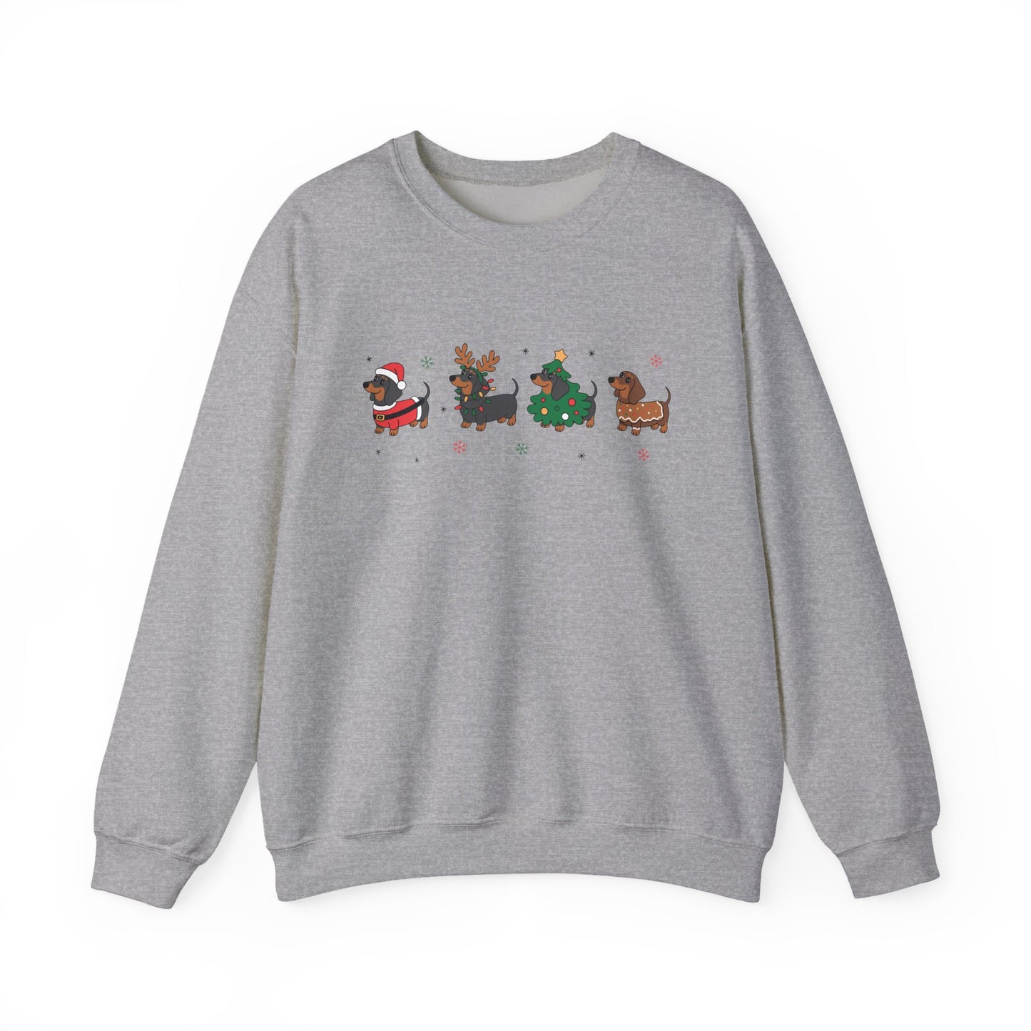 Festive Dog Christmas Crewneck Sweatshirt