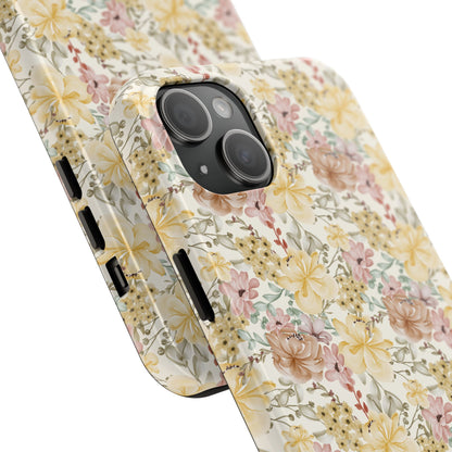 Floral Tough Phone Cases - Durable Protection, Stylish Accessories for Garden Lovers, Nature Enthusiasts, Birthdays, Holidays