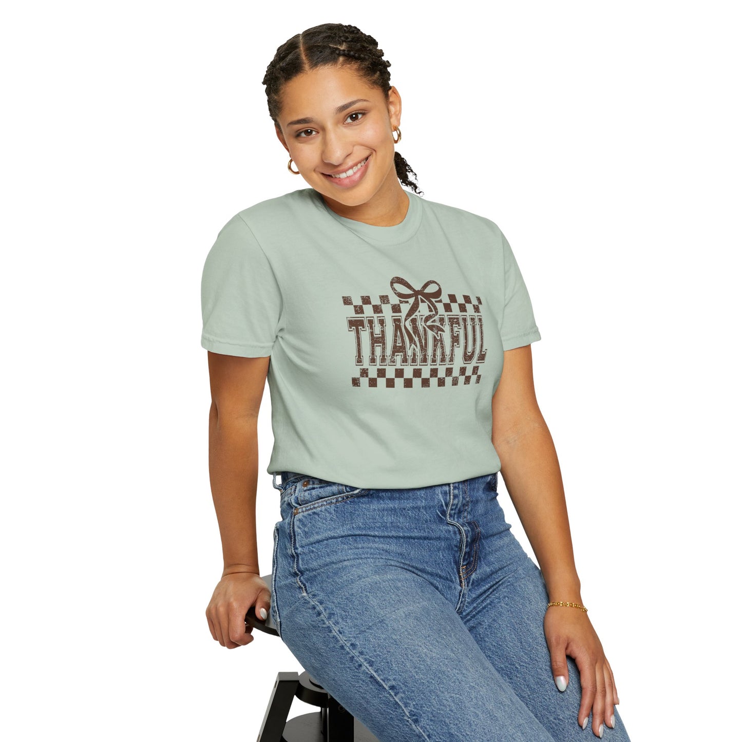 Thankful Unisex Garment-Dyed T-Shirt, Casual Fall Tee, Thanksgiving Gift, Cozy Everyday Wear, Autumn Fashion, Comfortable Tops