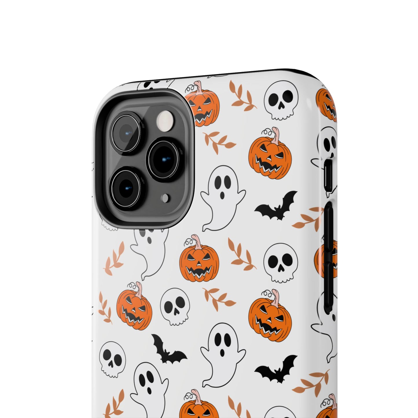 Halloween Themed Tough Phone Cases, Spooky Ghosts & Skulls, Perfect for Fall Decor, Unique Gift for Halloween Lovers, Fun Pumpkin Design
