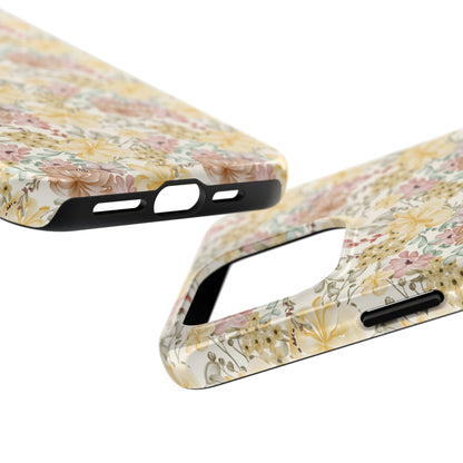 Floral Tough Phone Cases - Durable Protection, Stylish Accessories for Garden Lovers, Nature Enthusiasts, Birthdays, Holidays