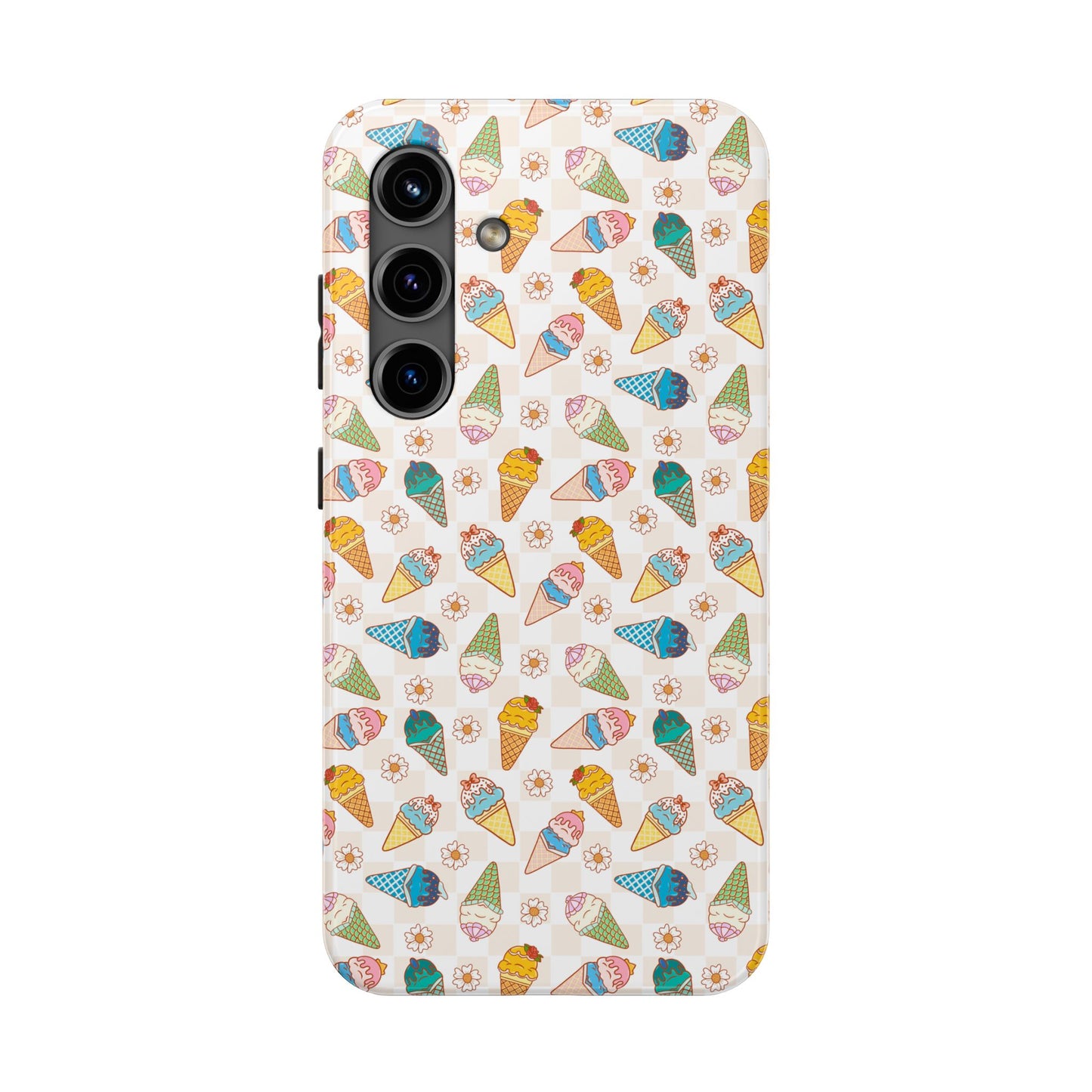 Princess Themed Colorful Ice Cream Tough Phone Cases - Fun, Giftable, Summer Vibe, Durable Protection for Your Device, Perfect for Food Lovers, Bright