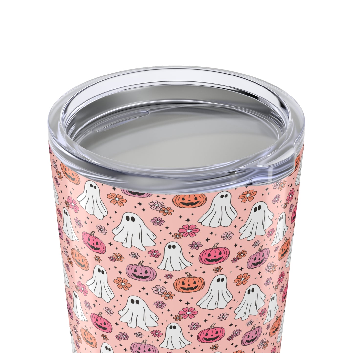 Halloween Ghosts Tumbler, 20oz Stainless Steel Drinkware, Fall Coffee Cup, Cute Halloween Gift, Spooky Mug for Parties