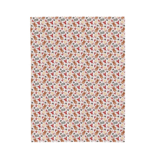 Plush Blanket - Gingerbread Christmas
