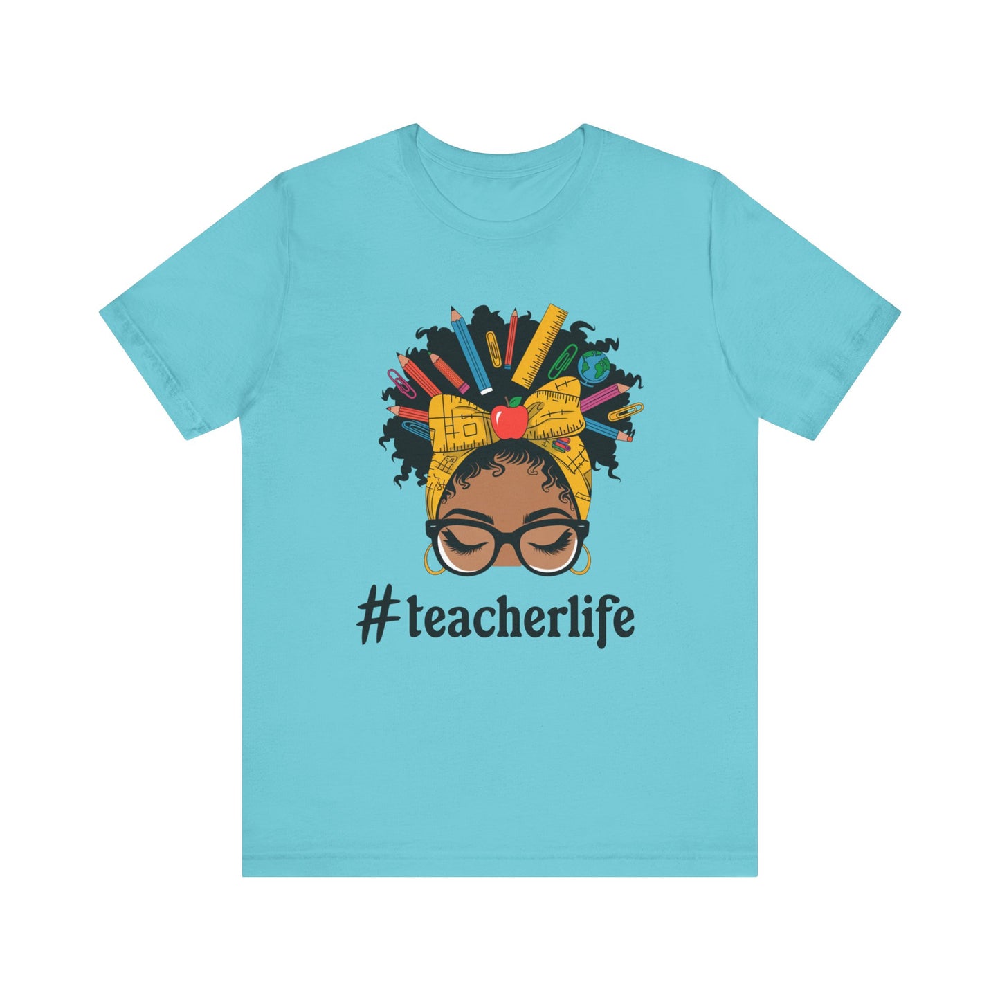 #TeacherLife Unisex Short Sleeve Tee - Celebrate Educators in Style