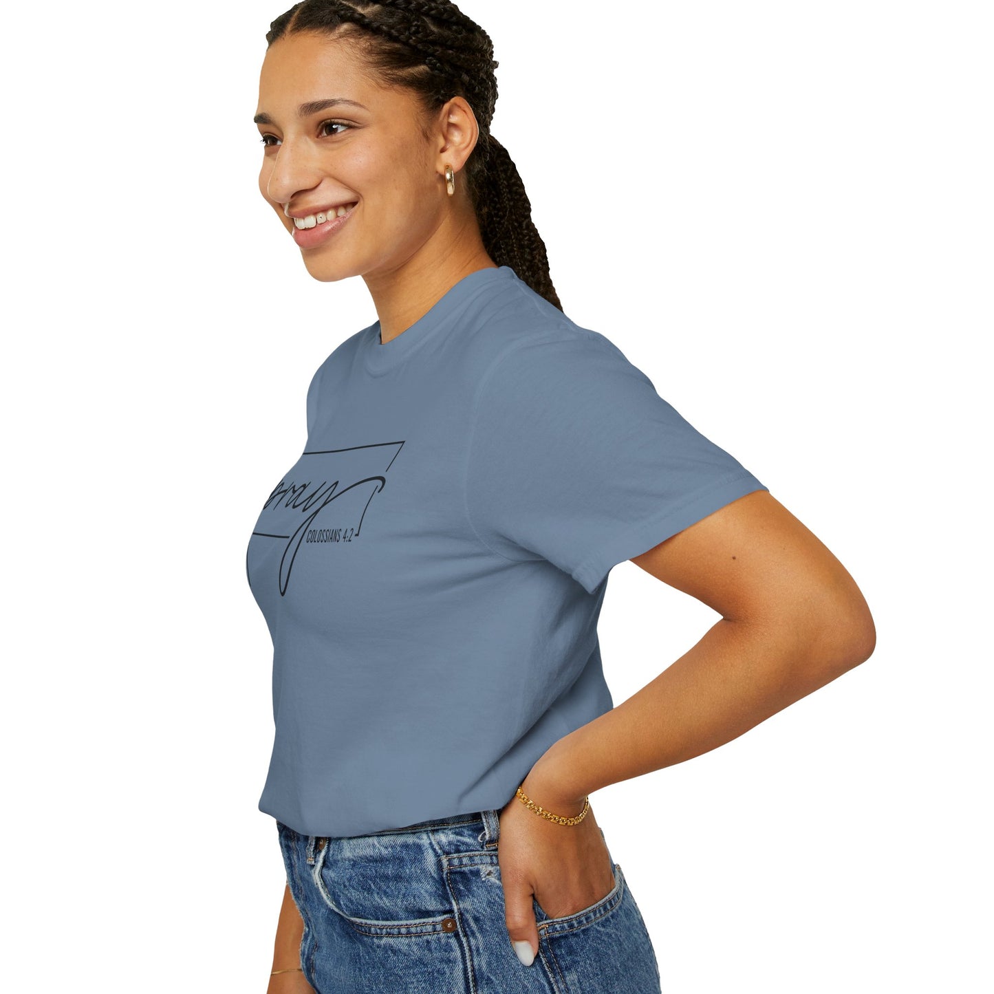 Pray Unisex Garment-Dyed T-Shirt, Faith-based Tee, Inspirational Shirt, Gift for Believers, Casual Faith Wear