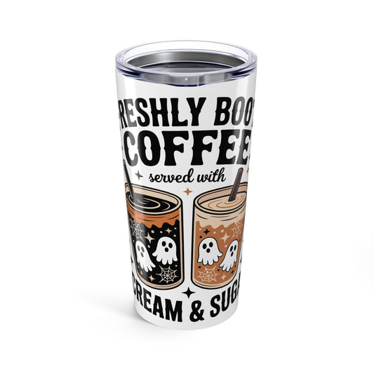 Ghostly Coffee Tumbler 20oz | Perfect for Haunted Gatherings, Coffee Lovers, Halloween Decor, Gift for Friends, Celebrations & More