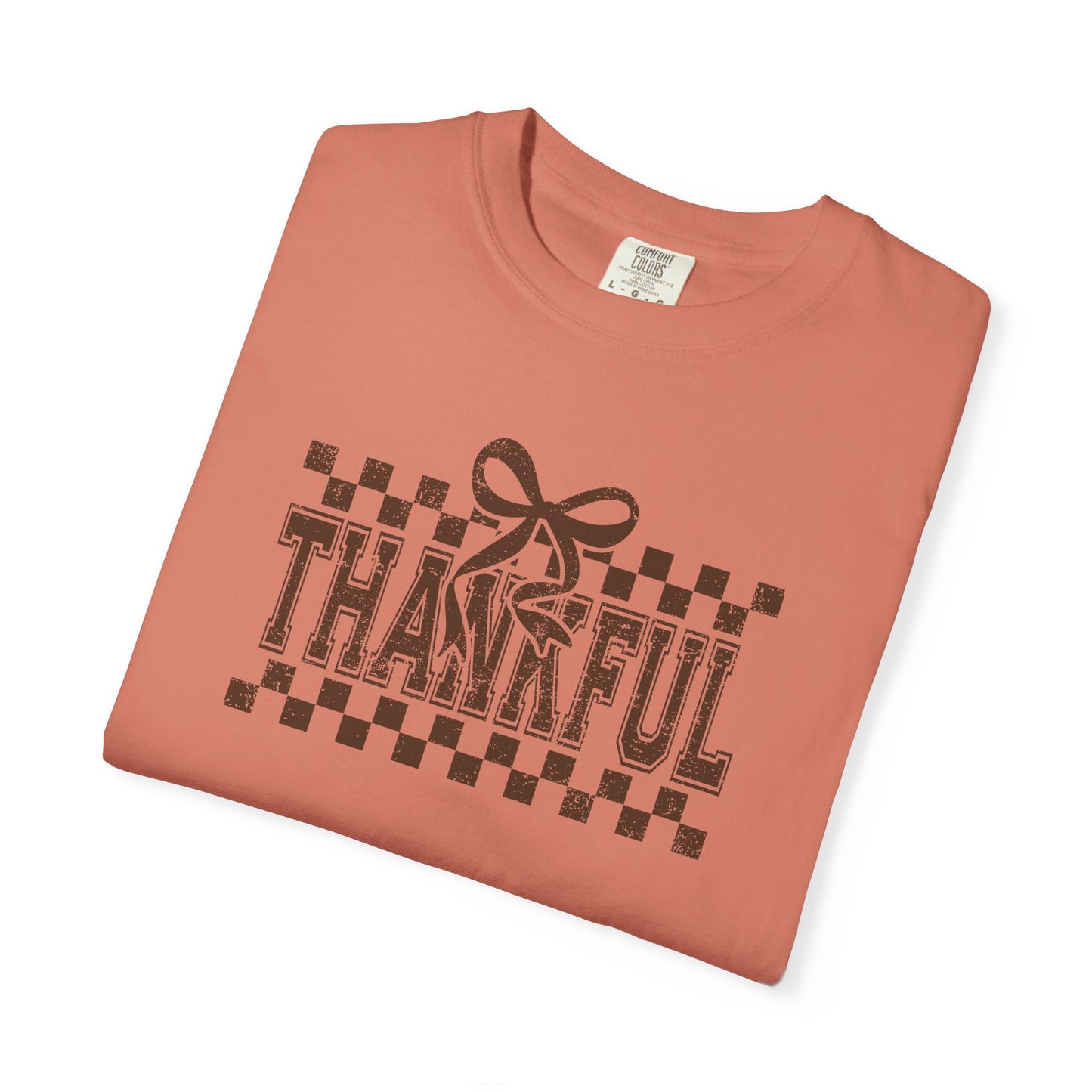 Thankful Unisex Garment-Dyed T-Shirt, Casual Fall Tee, Thanksgiving Gift, Cozy Everyday Wear, Autumn Fashion, Comfortable Tops
