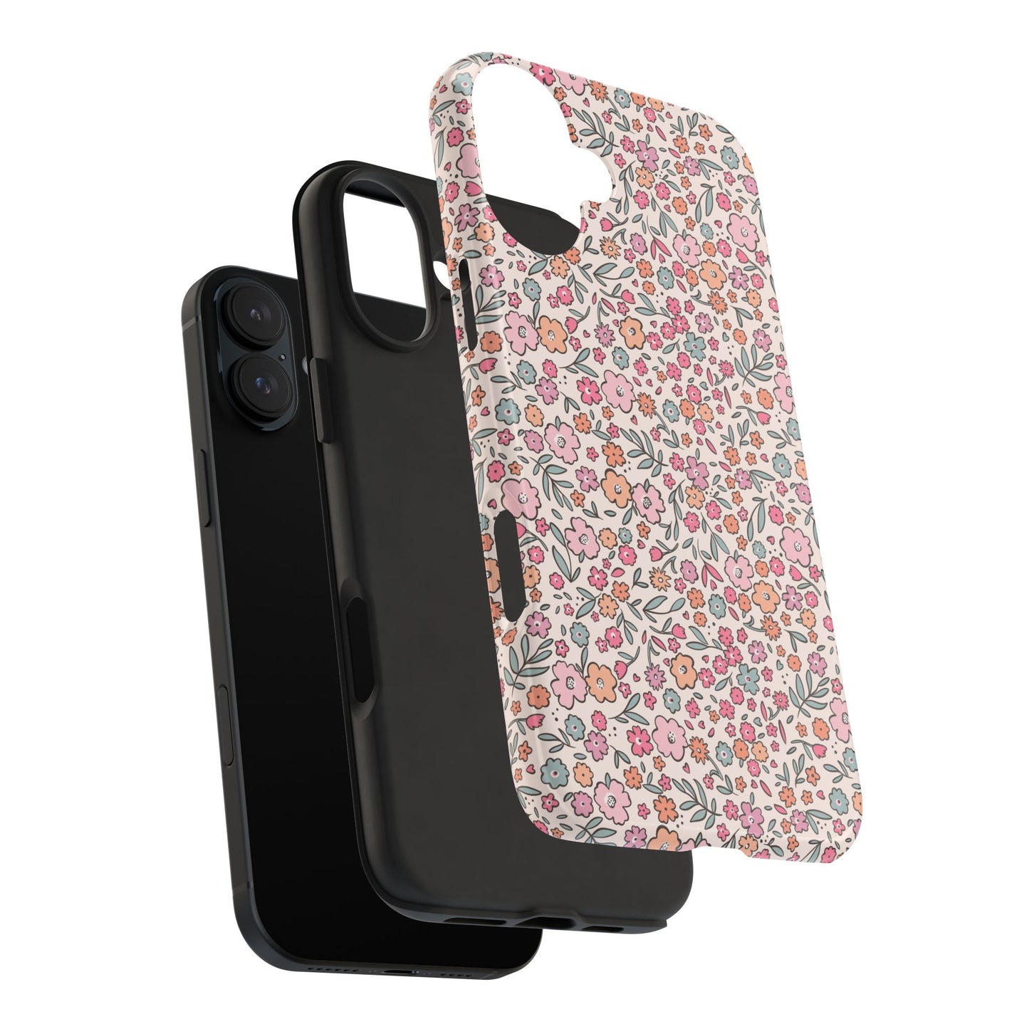 Floral Tough Phone Cases - Stylish Protection, Unique Gifts, Spring Decor, Flower Pattern, Durable Accessory
