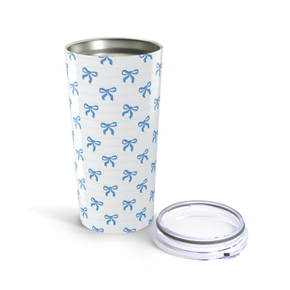 Charming Bow Pattern Tumbler | Cute Travel Mug, Stylish Gift, Party Favor, Personalized Drinkware, Bridal Shower